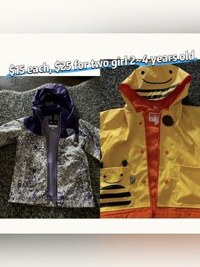 Cute jackets for girl( 6years) great deal!